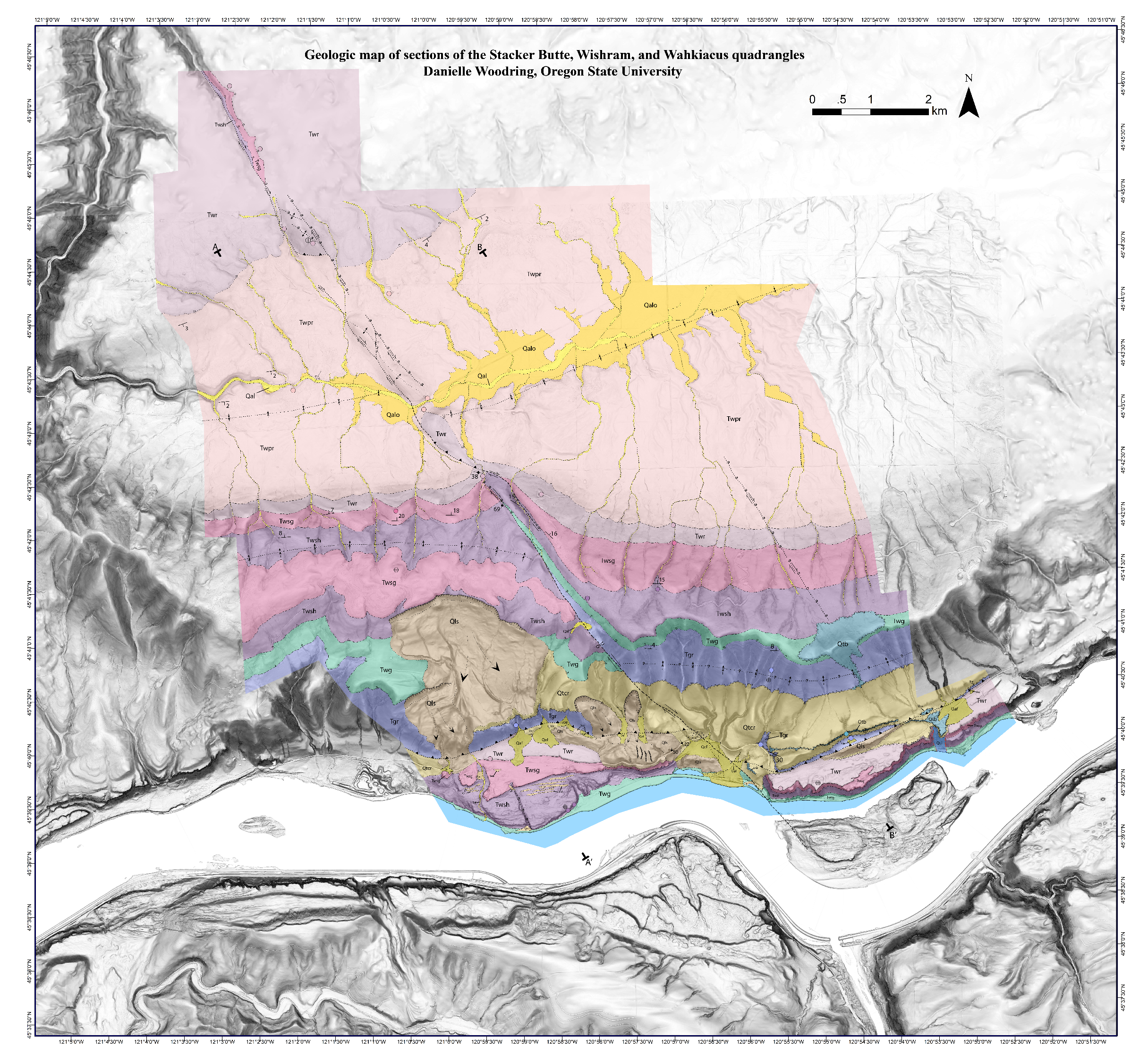 1:24,000 scale geological map